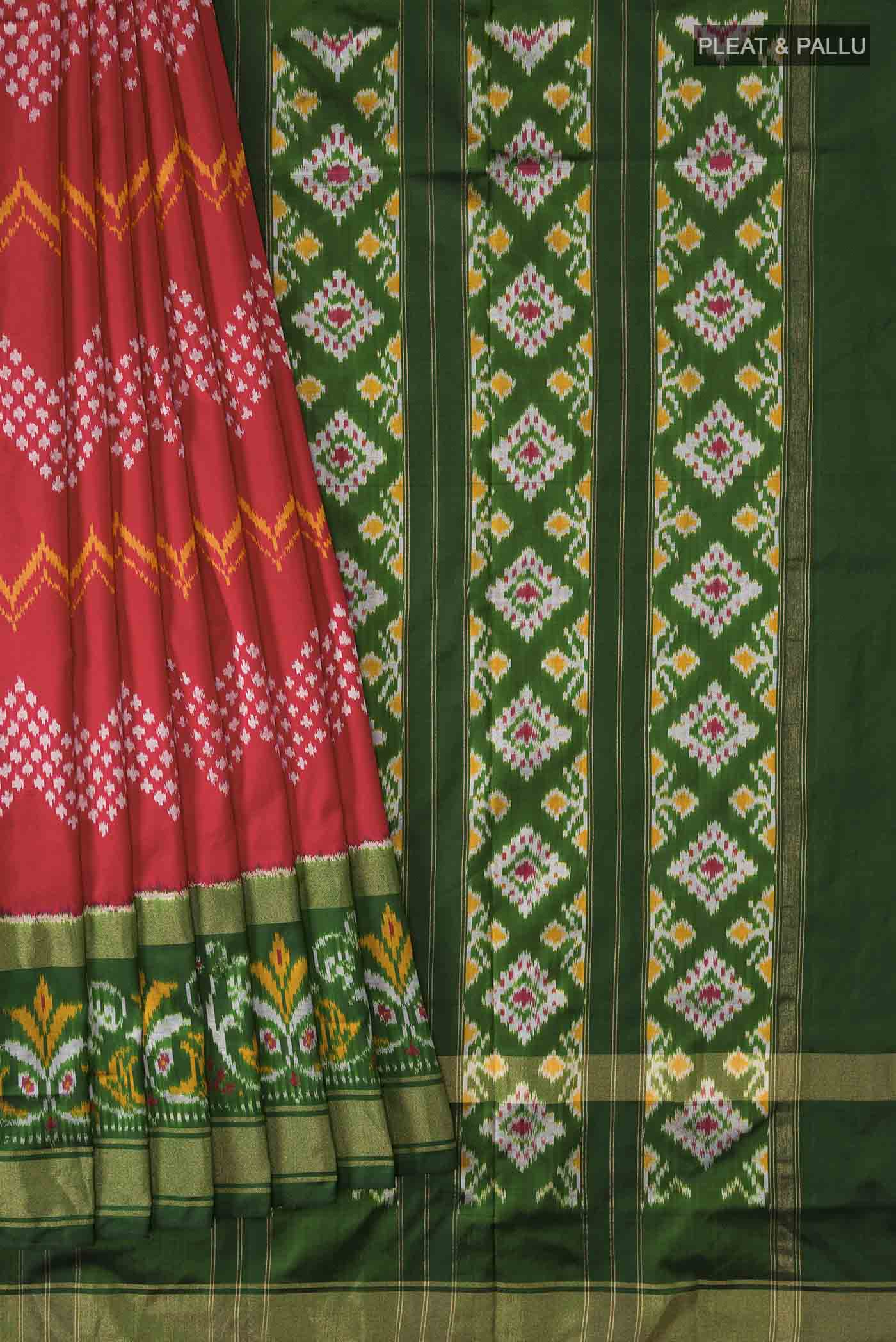 pleats pallu