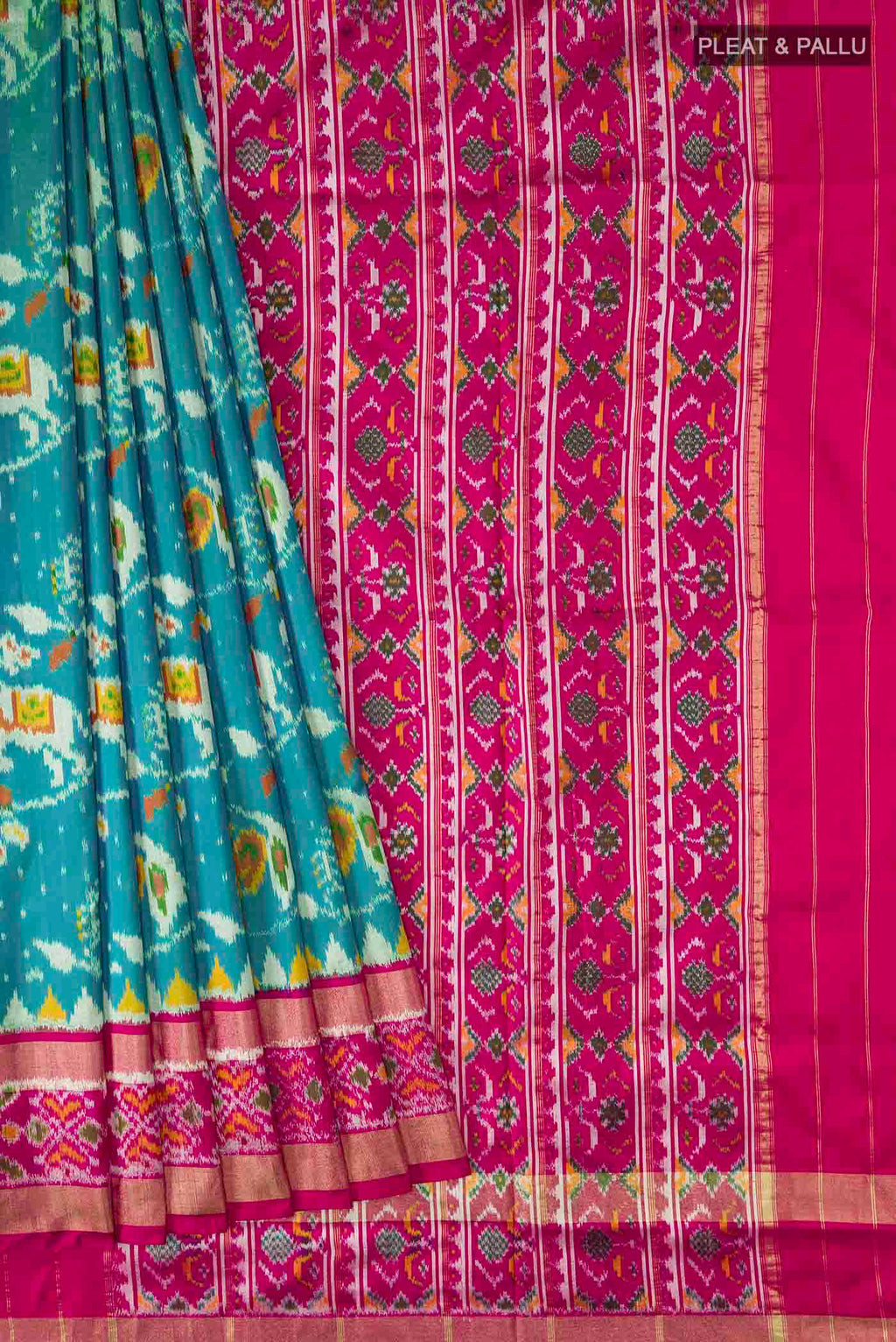 pleats pallu