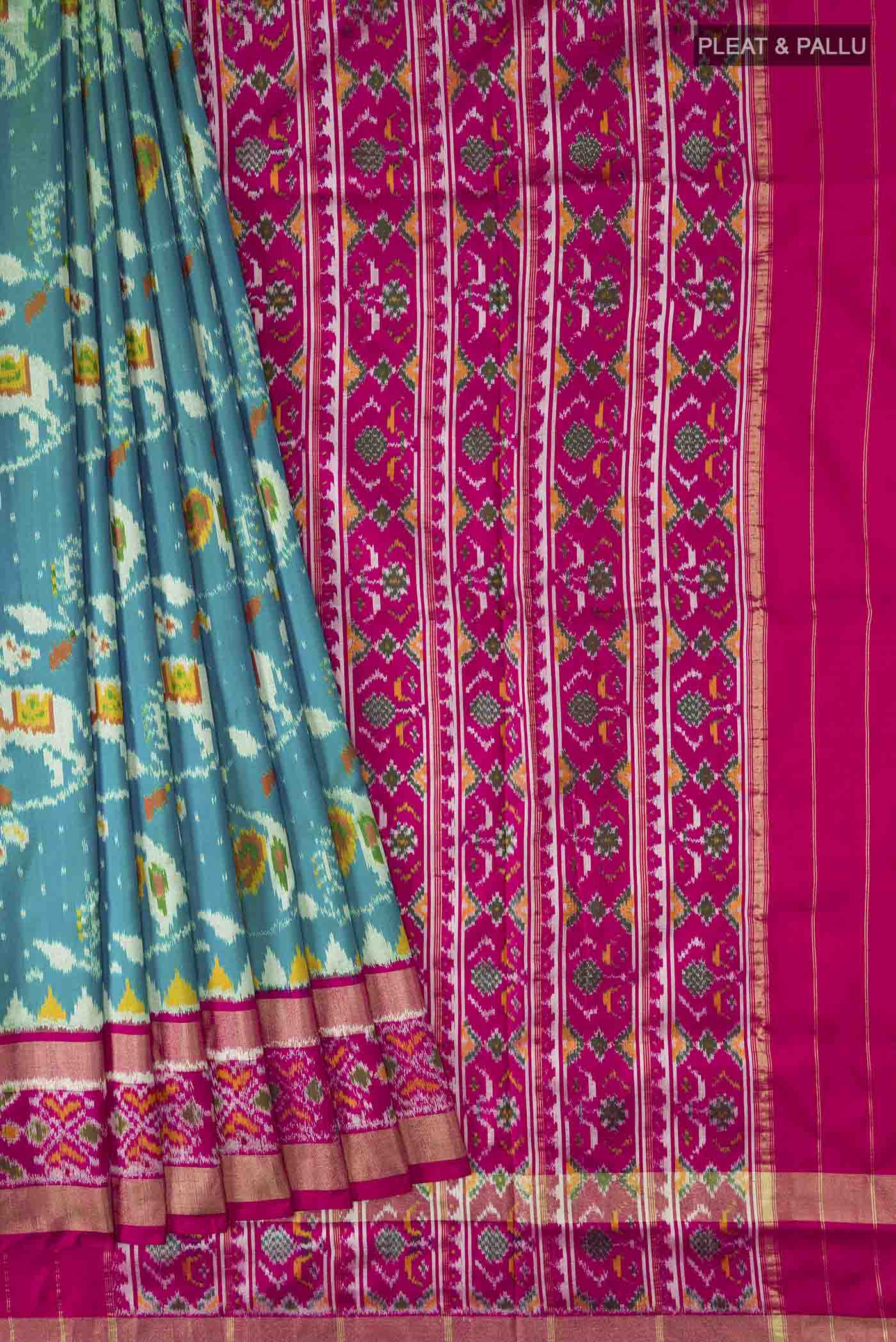 pleats pallu