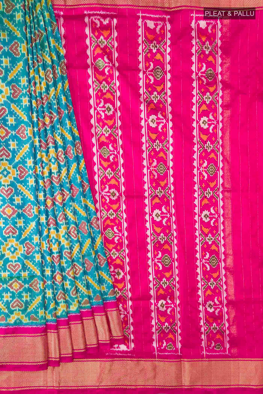 pleats pallu