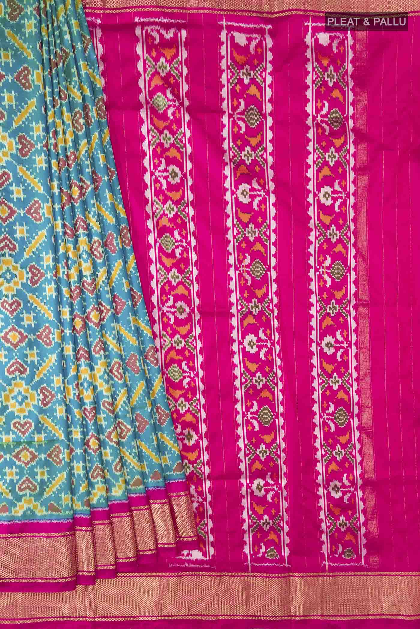 pleats pallu