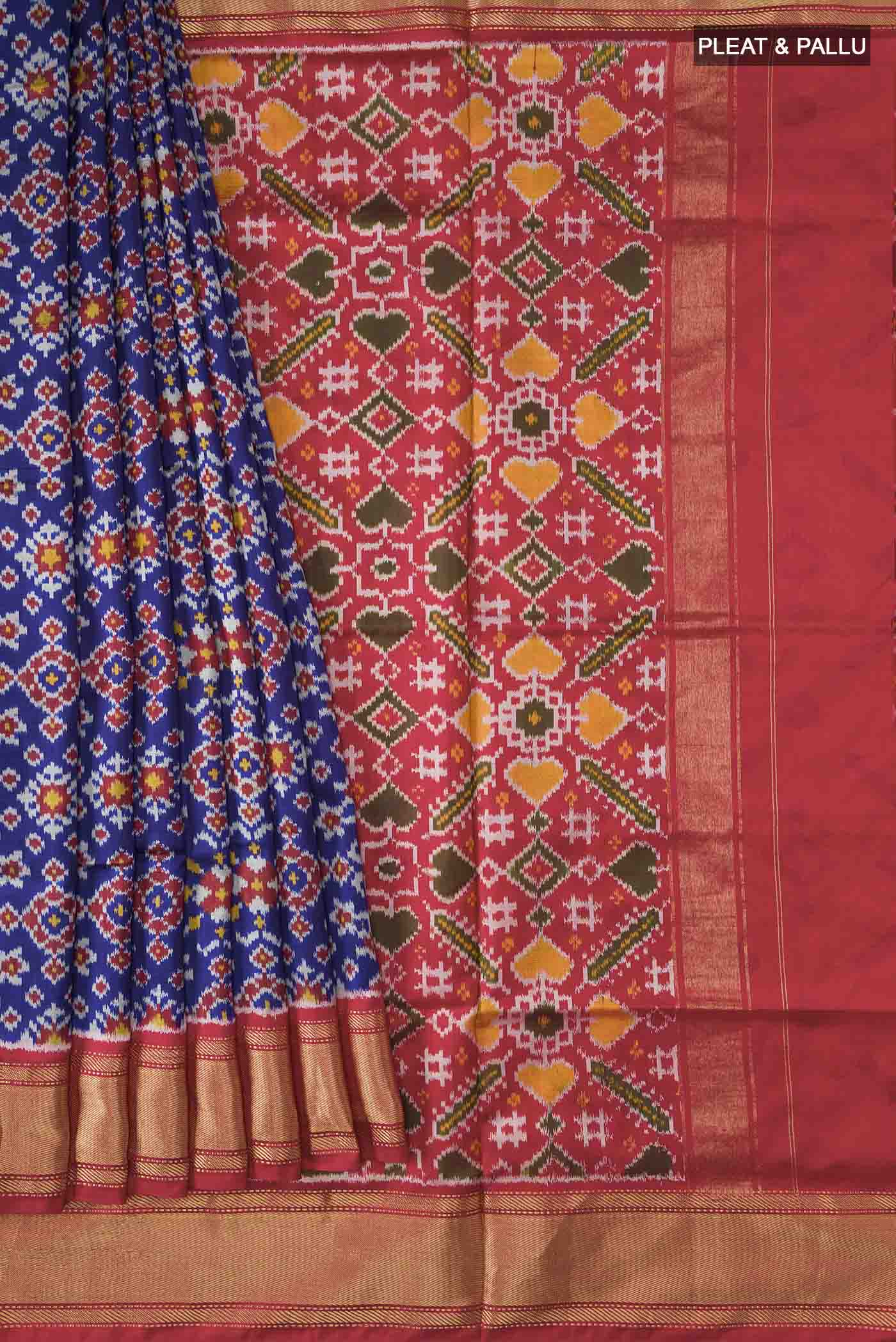 pleats pallu