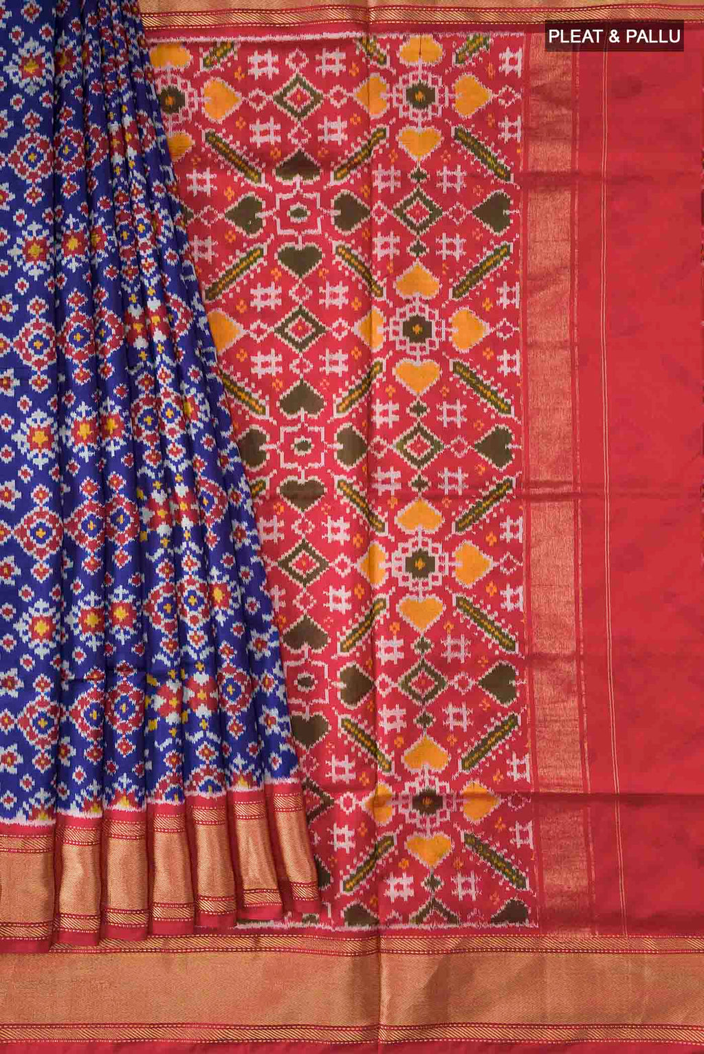 pleats pallu