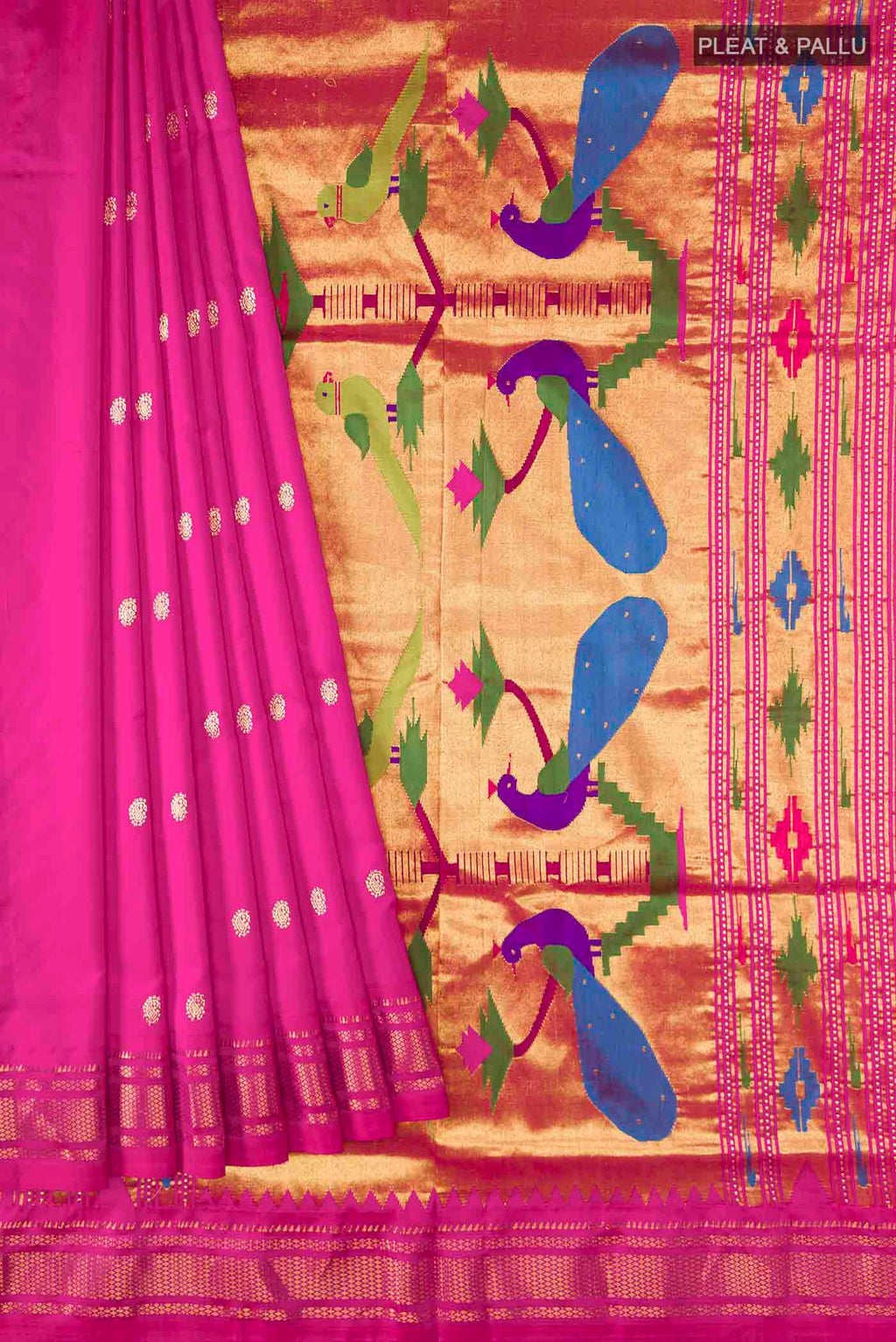pleats pallu