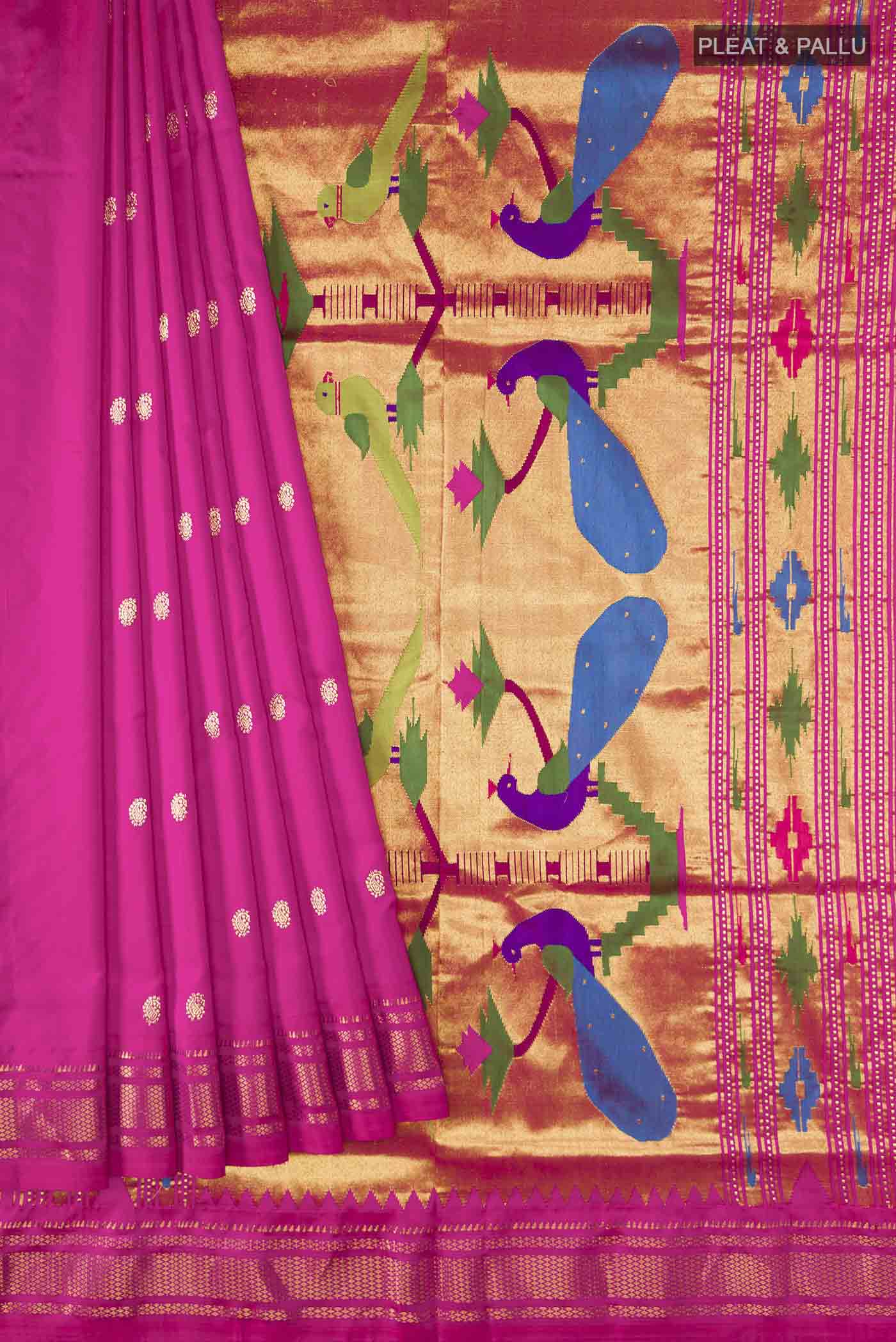 pleats pallu