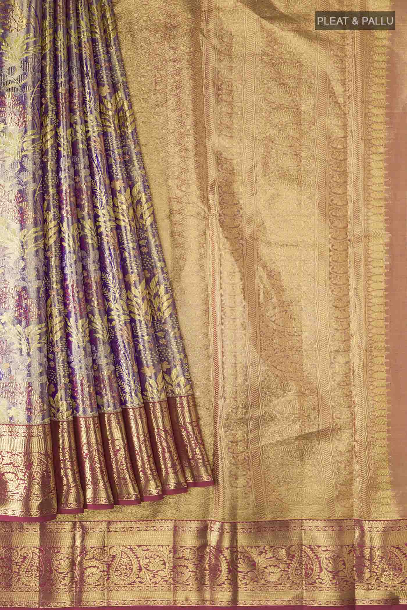 pleats pallu