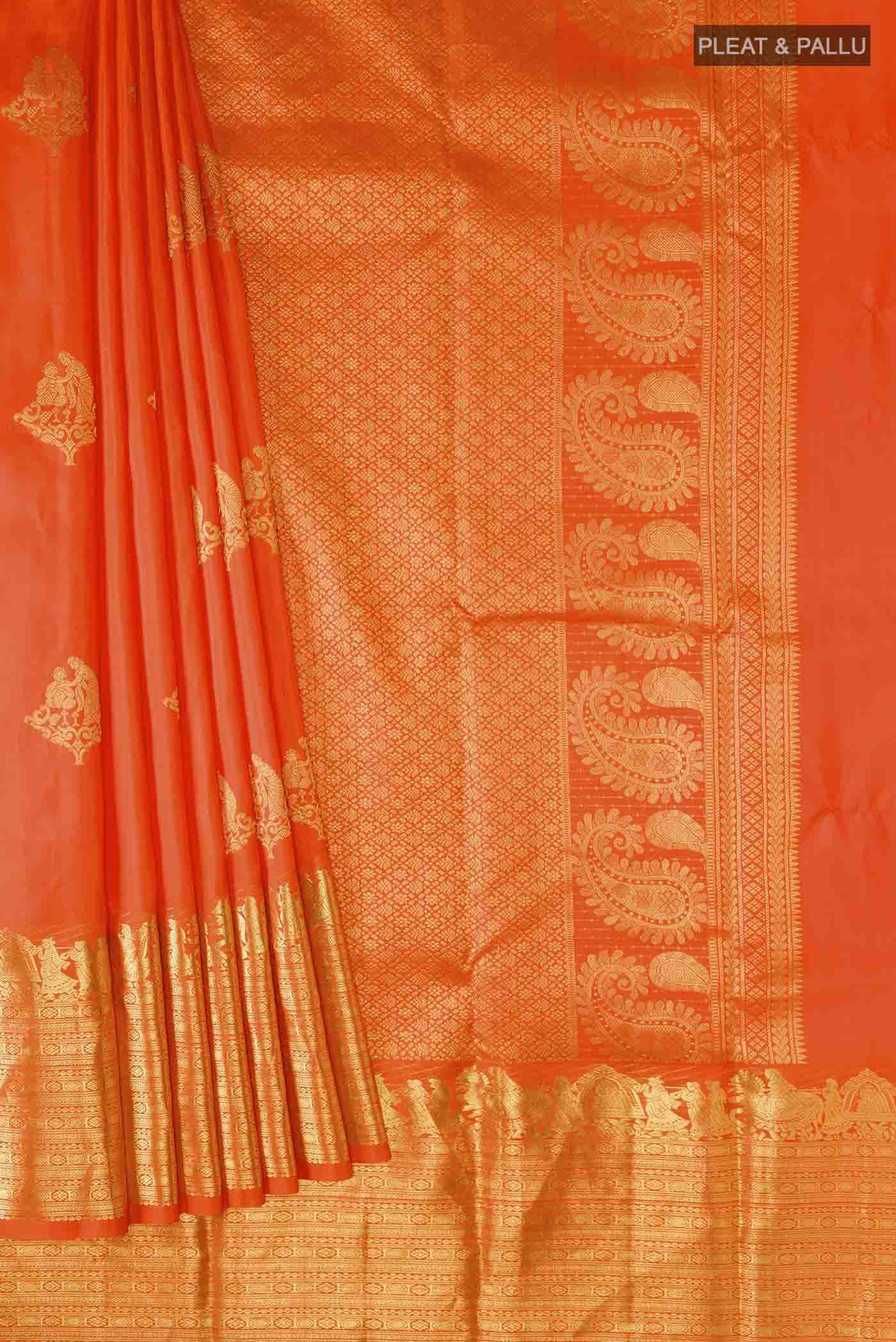 pleats pallu