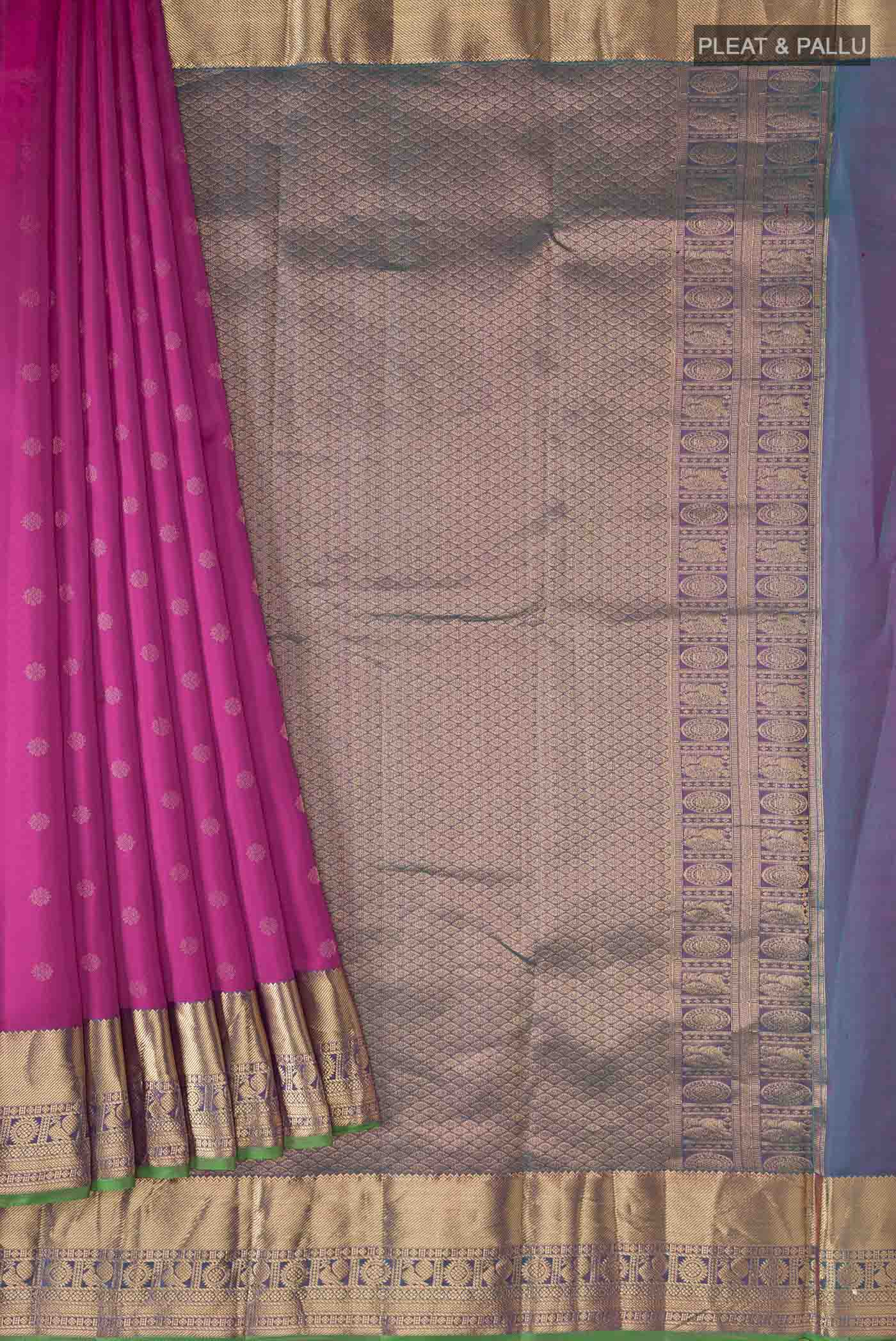 pleats pallu