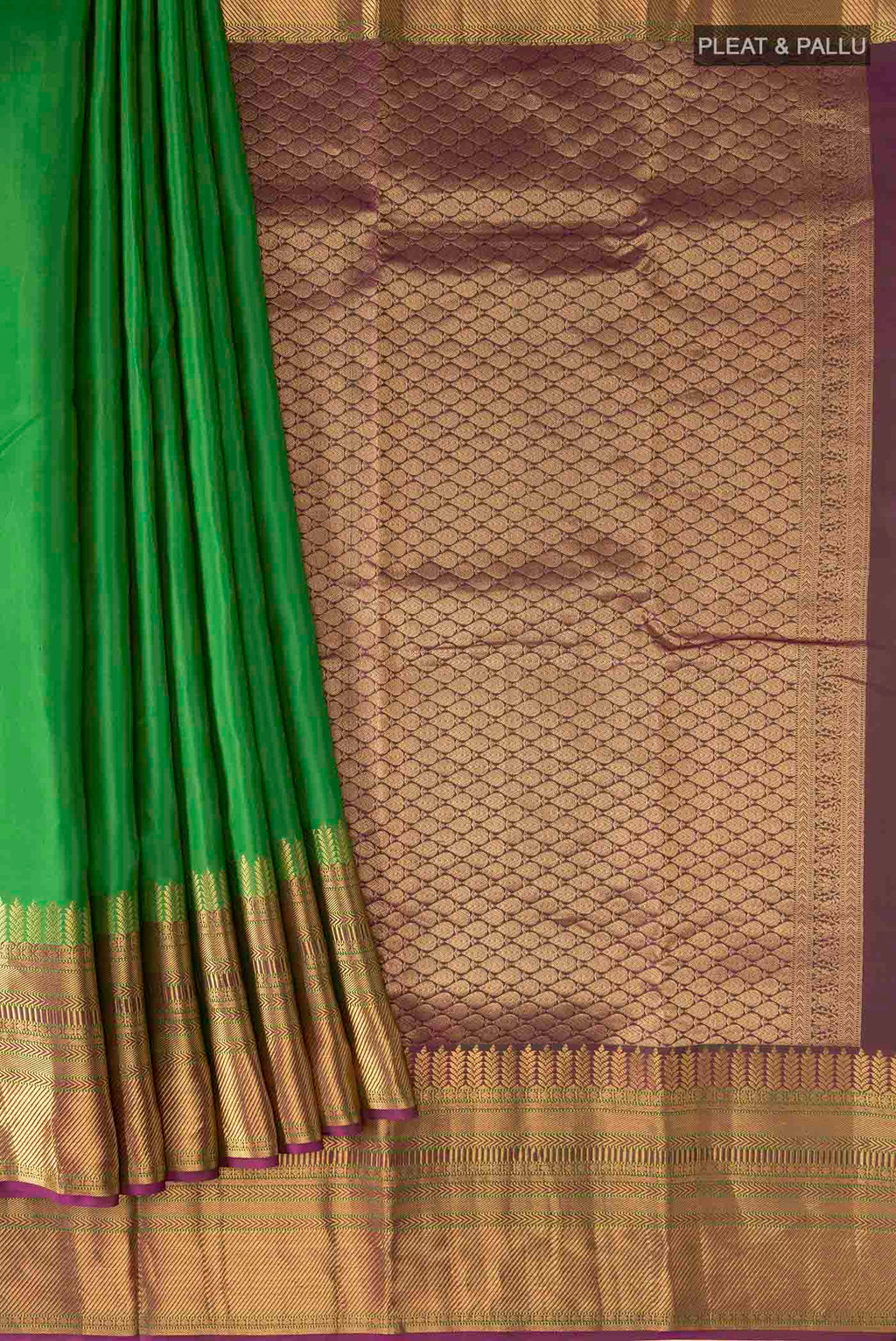 pleats pallu