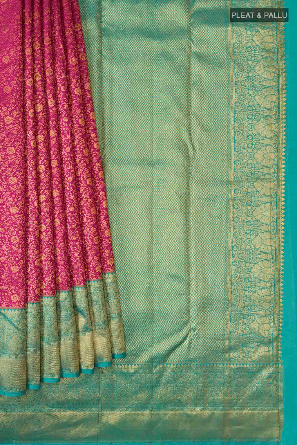 pleats pallu