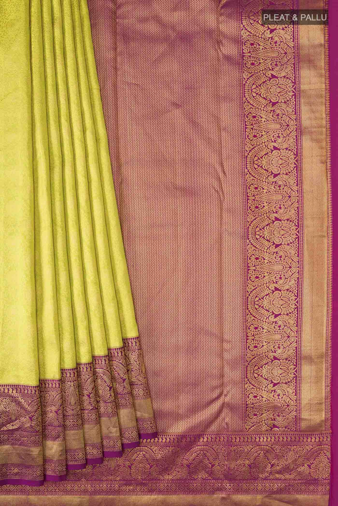 pleats pallu