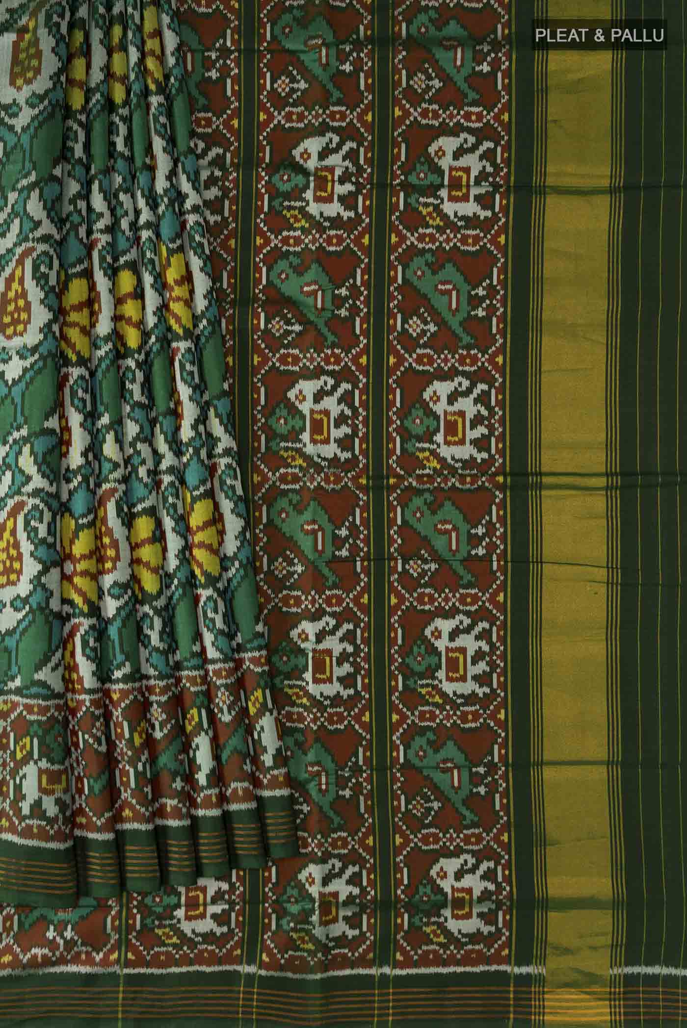pleats pallu