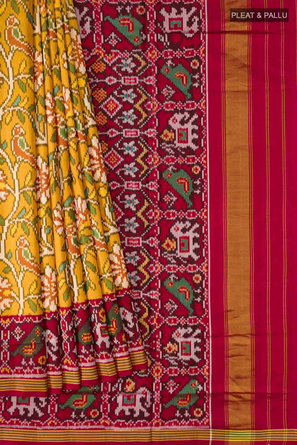pleats pallu