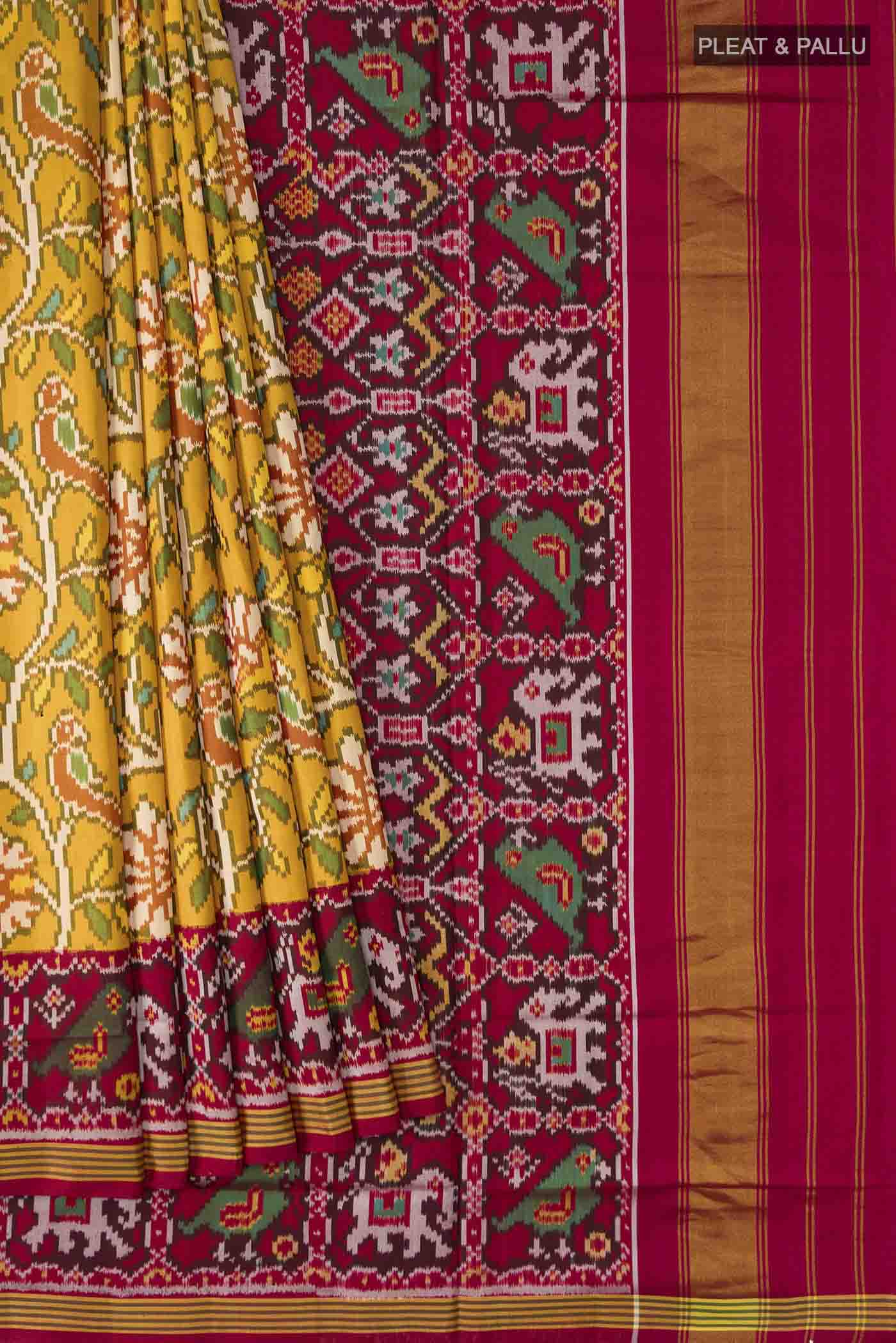 pleats pallu