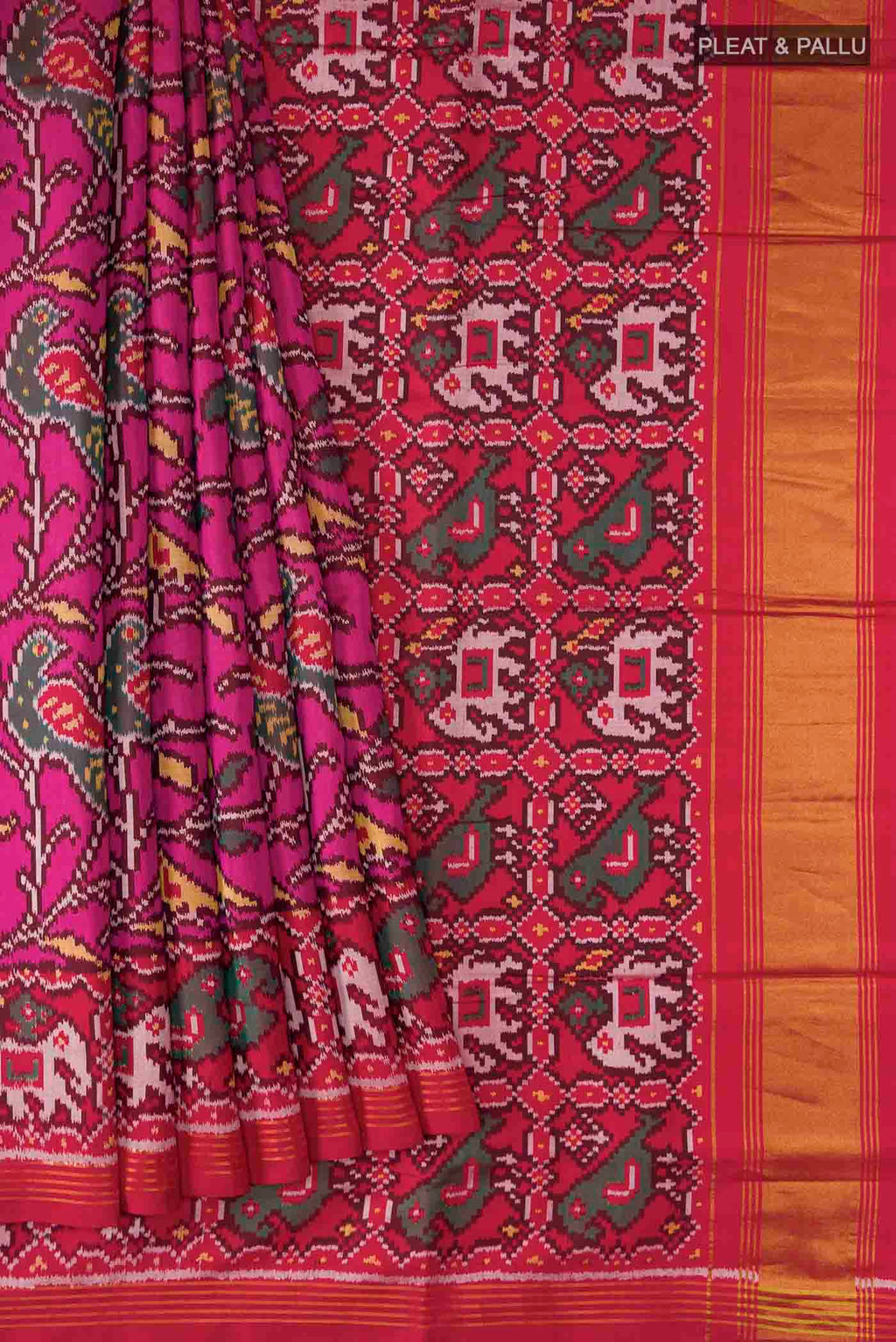 pleats pallu