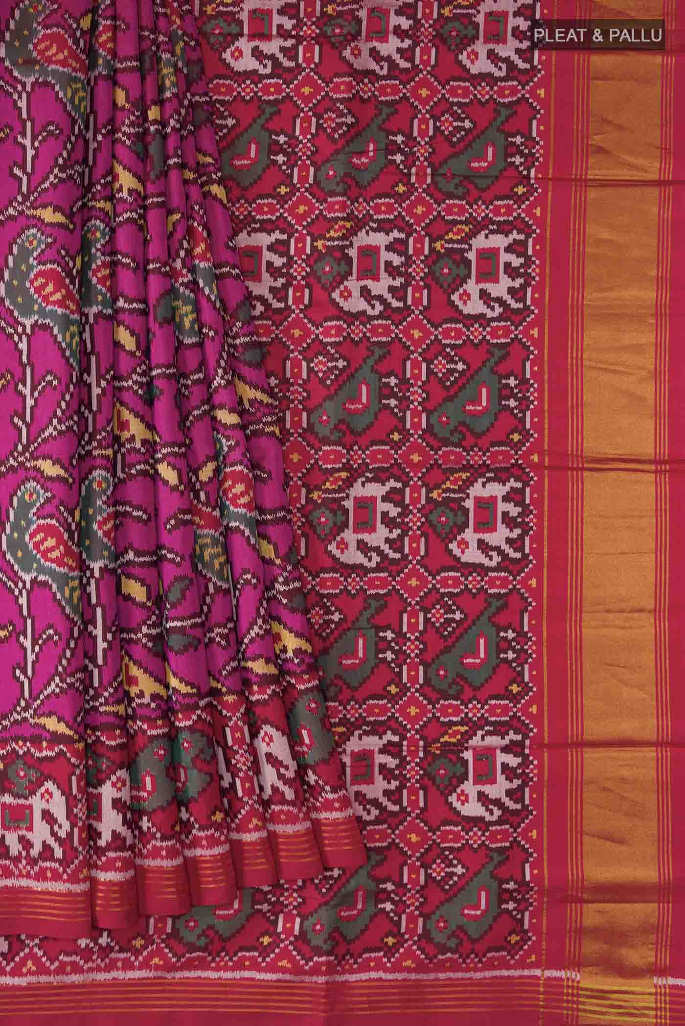 pleats pallu