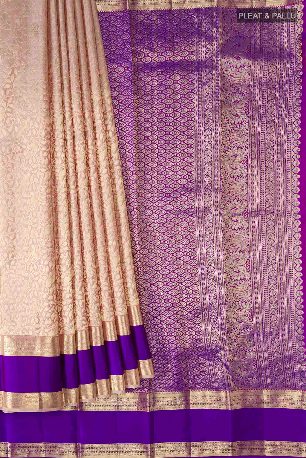 pleats pallu