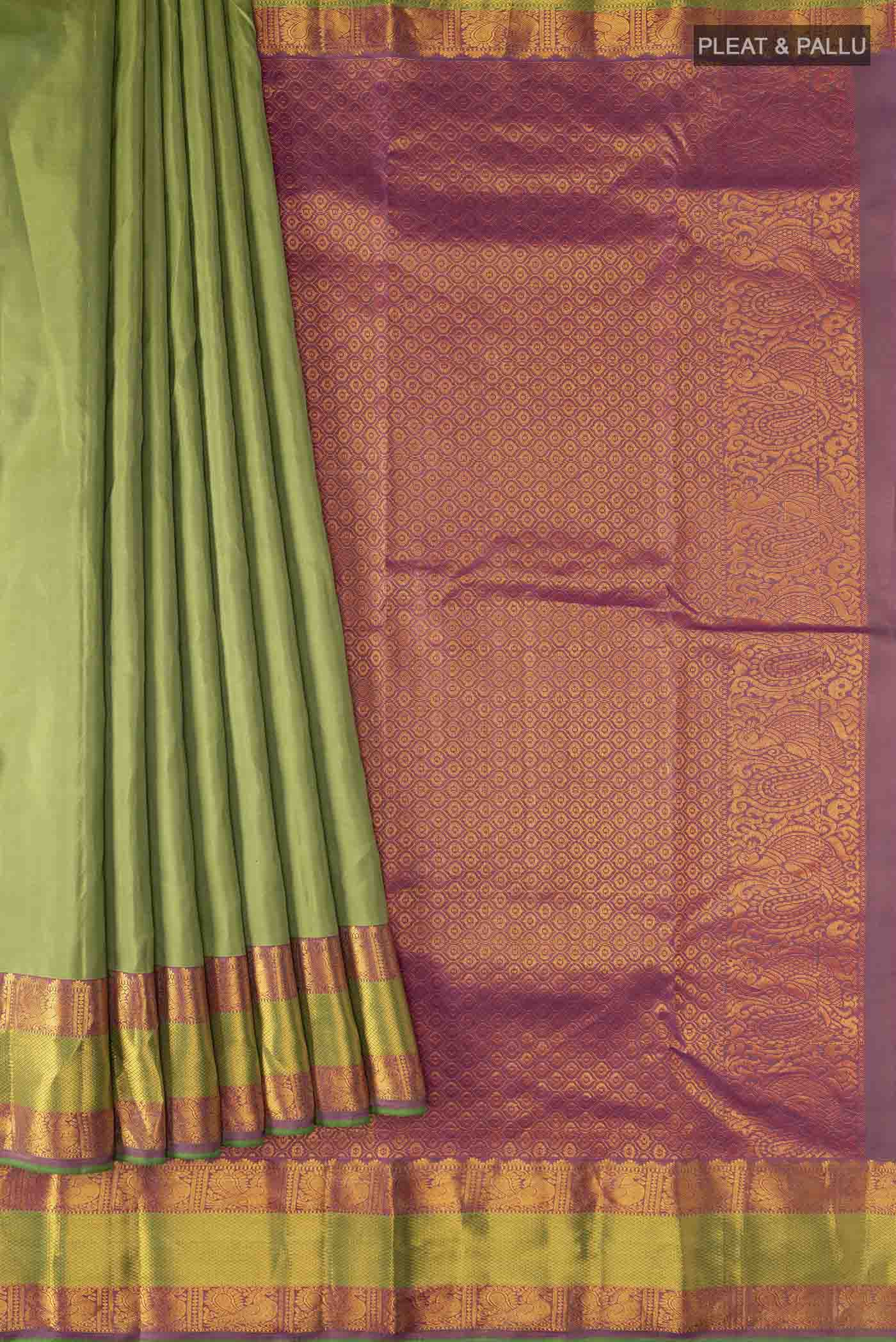 pleats pallu