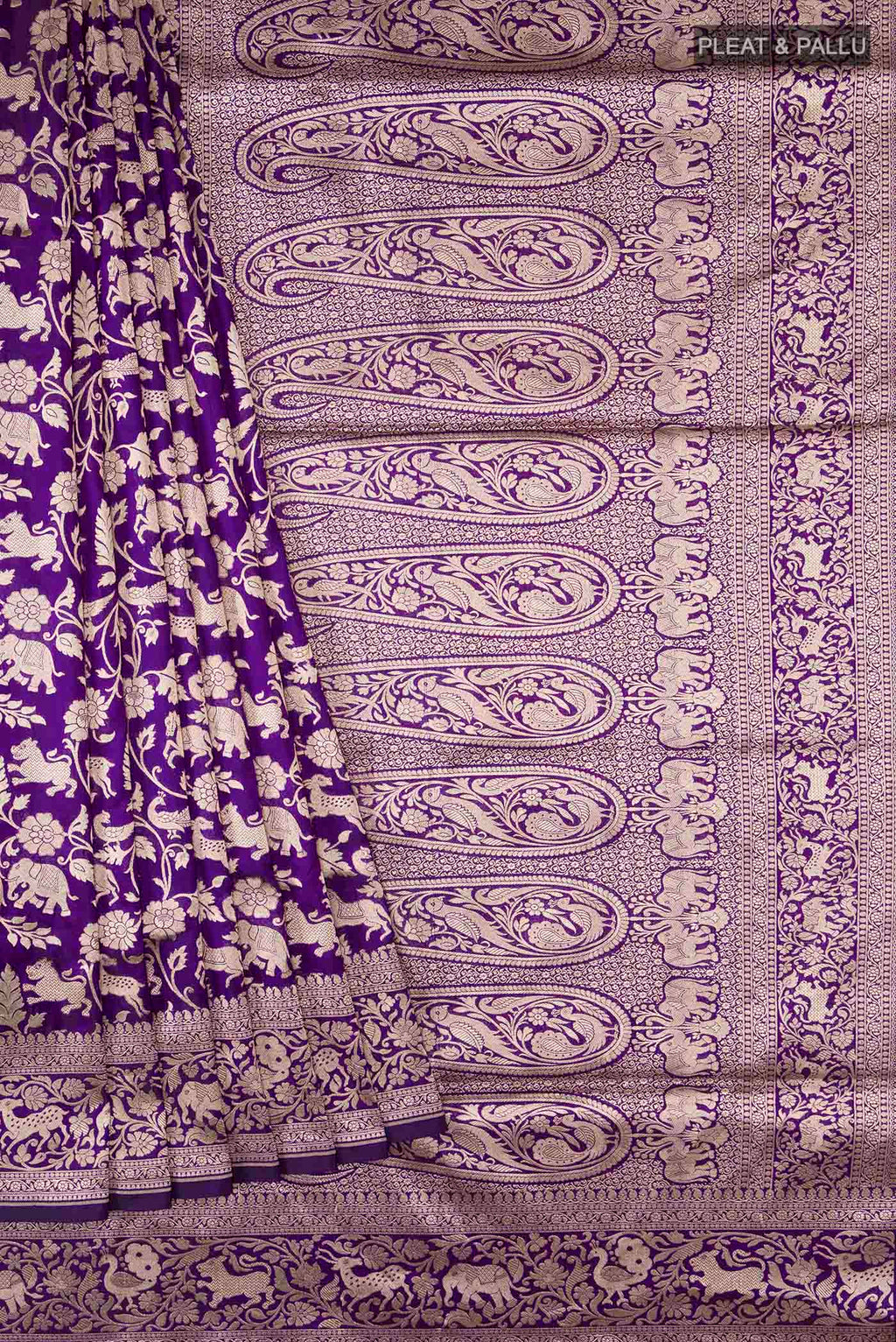 pleats pallu