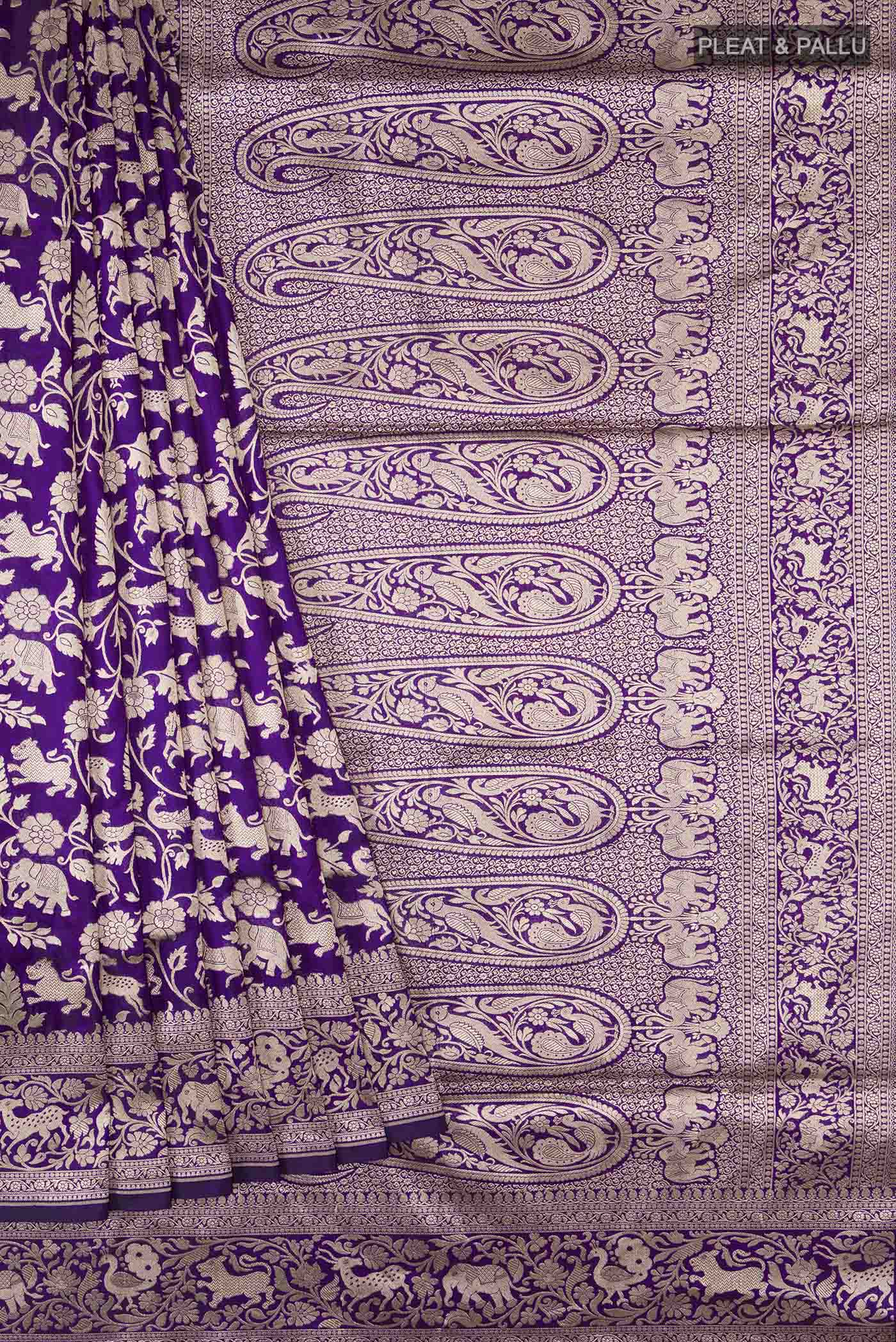 pleats pallu