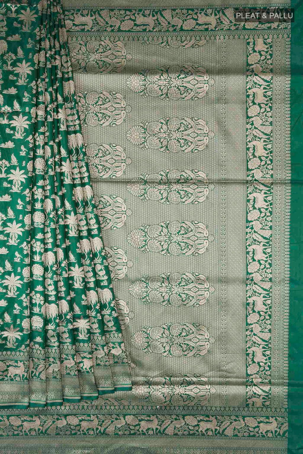pleats pallu