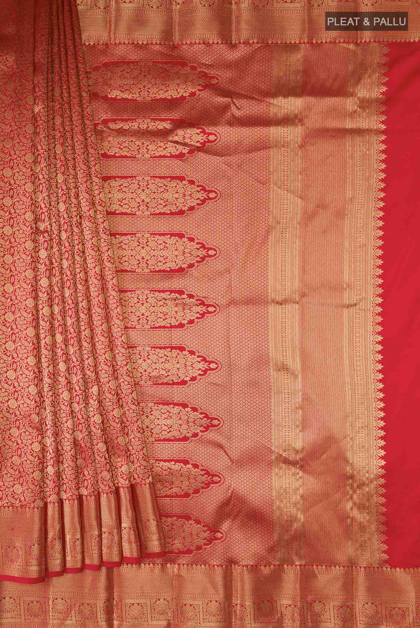 pleats pallu