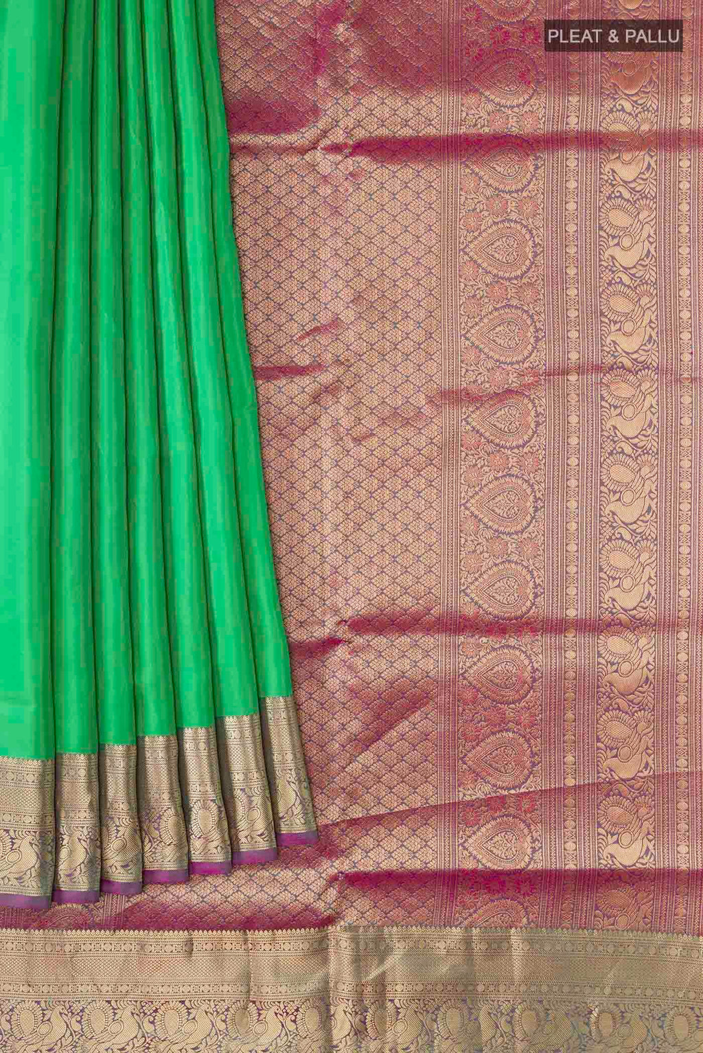 pleats pallu
