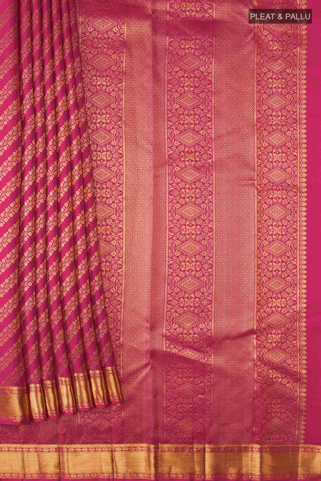 pleats pallu