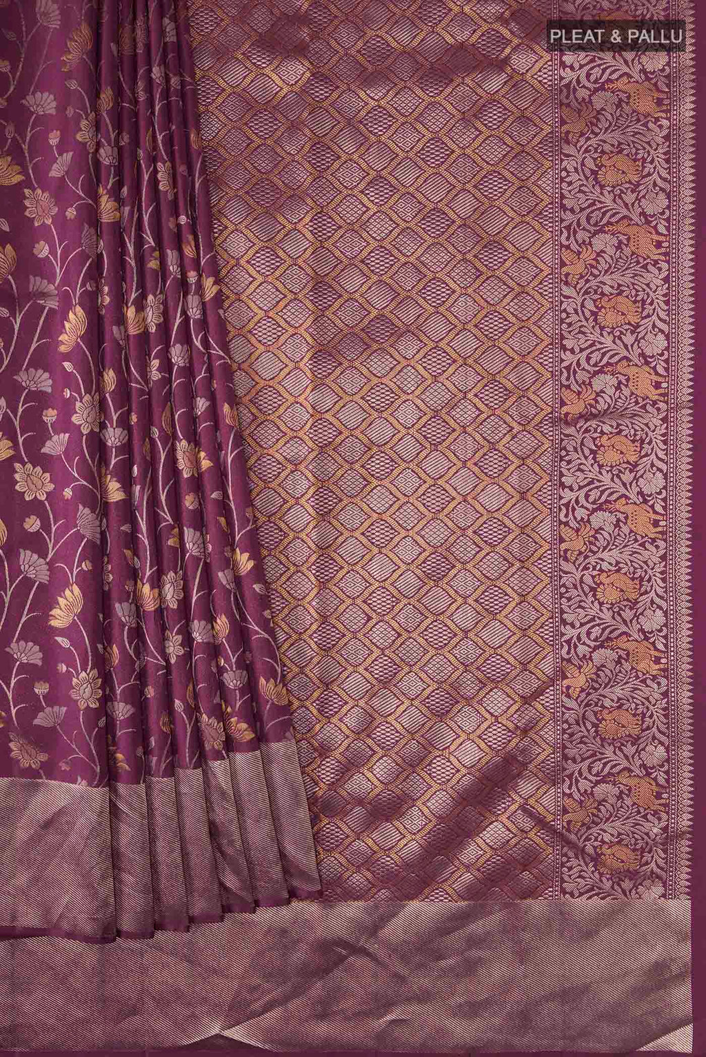 pleats pallu
