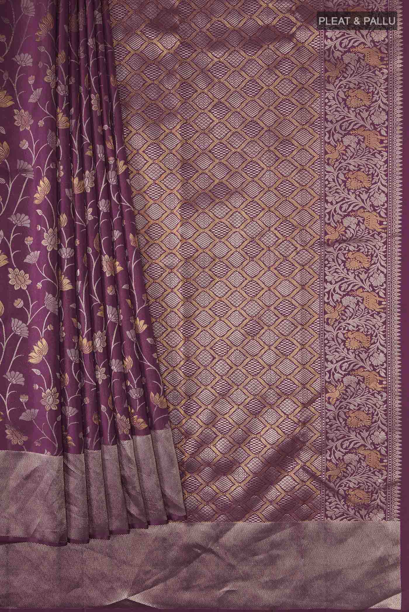 pleats pallu