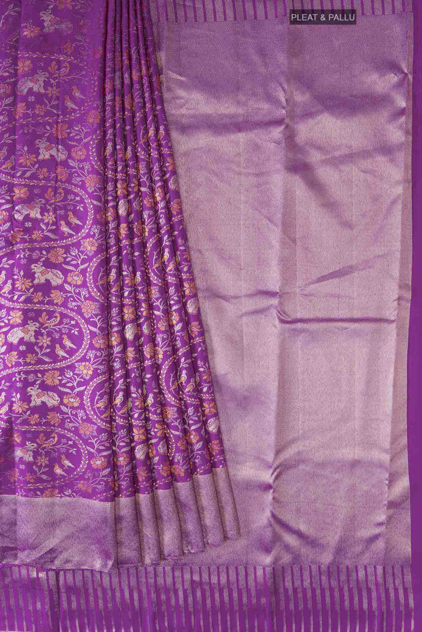 pleats pallu