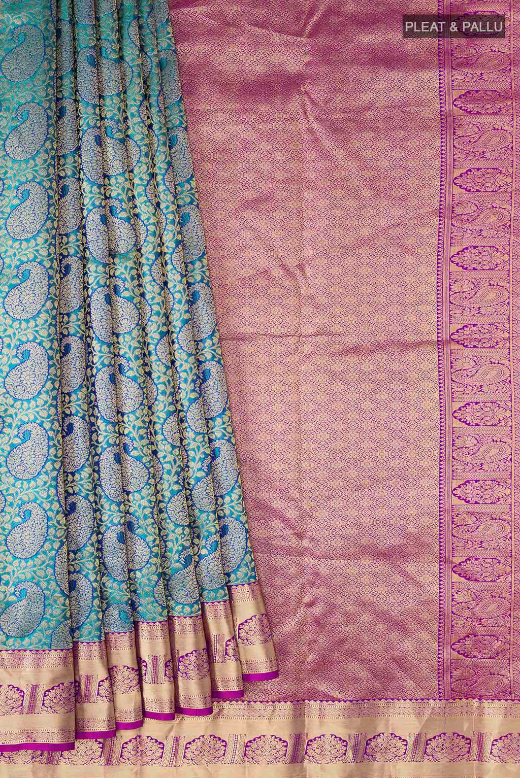 pleats pallu