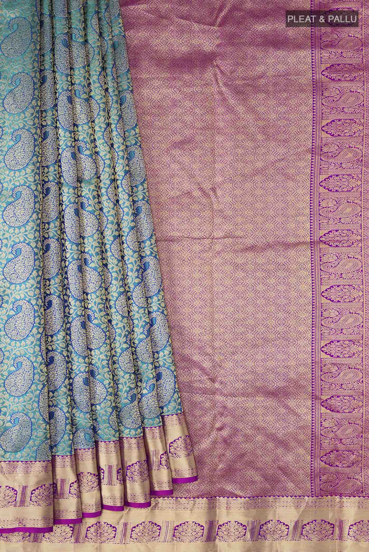 pleats pallu
