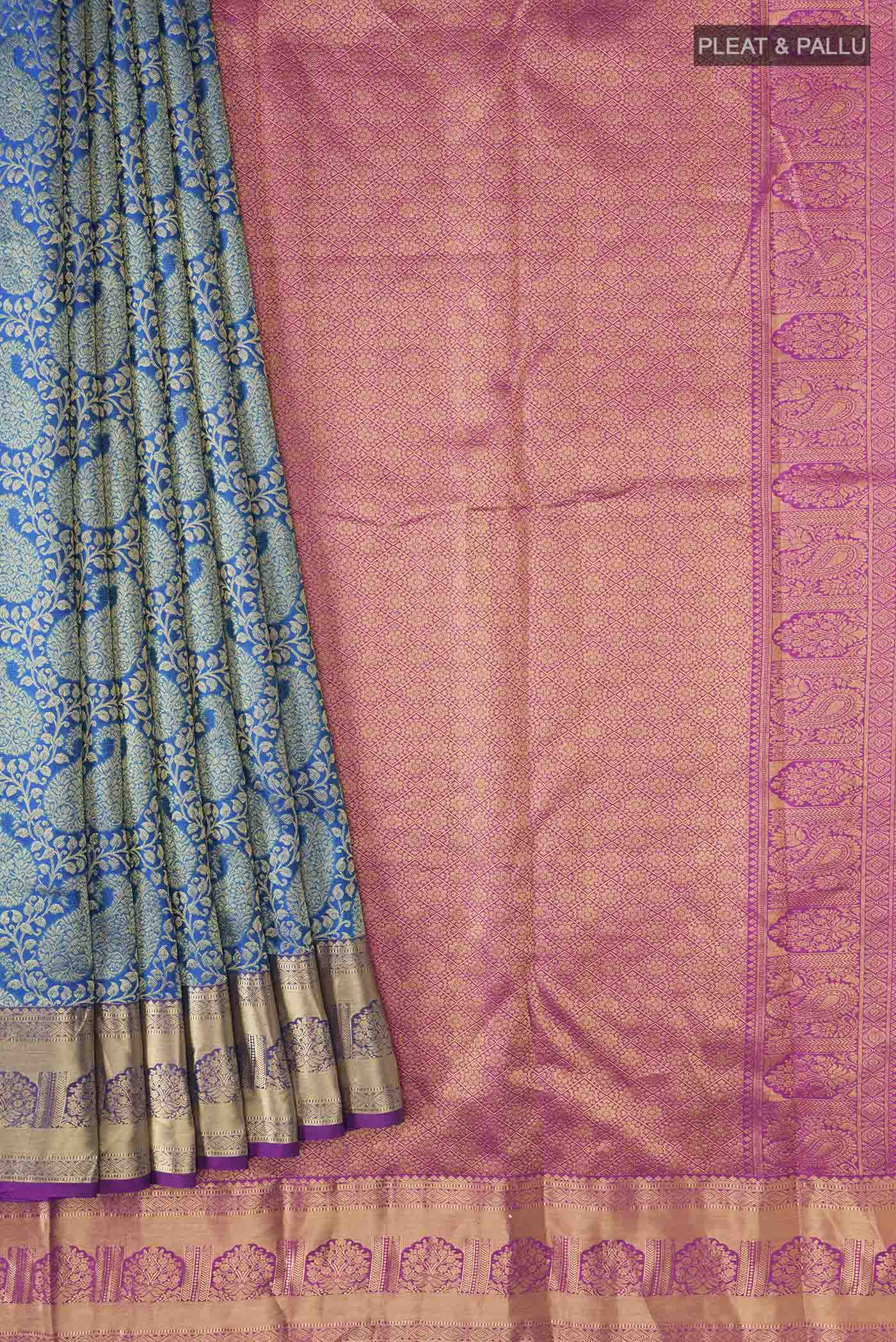 pleats pallu