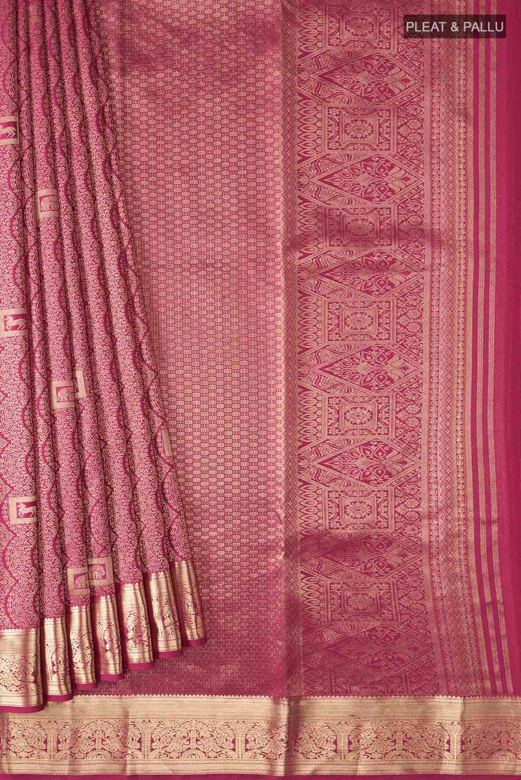 pleats pallu