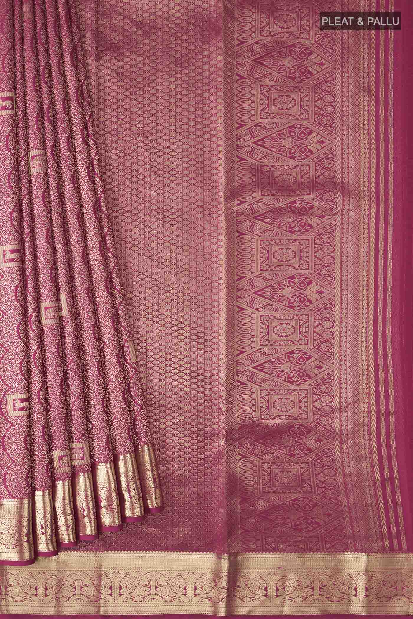 pleats pallu