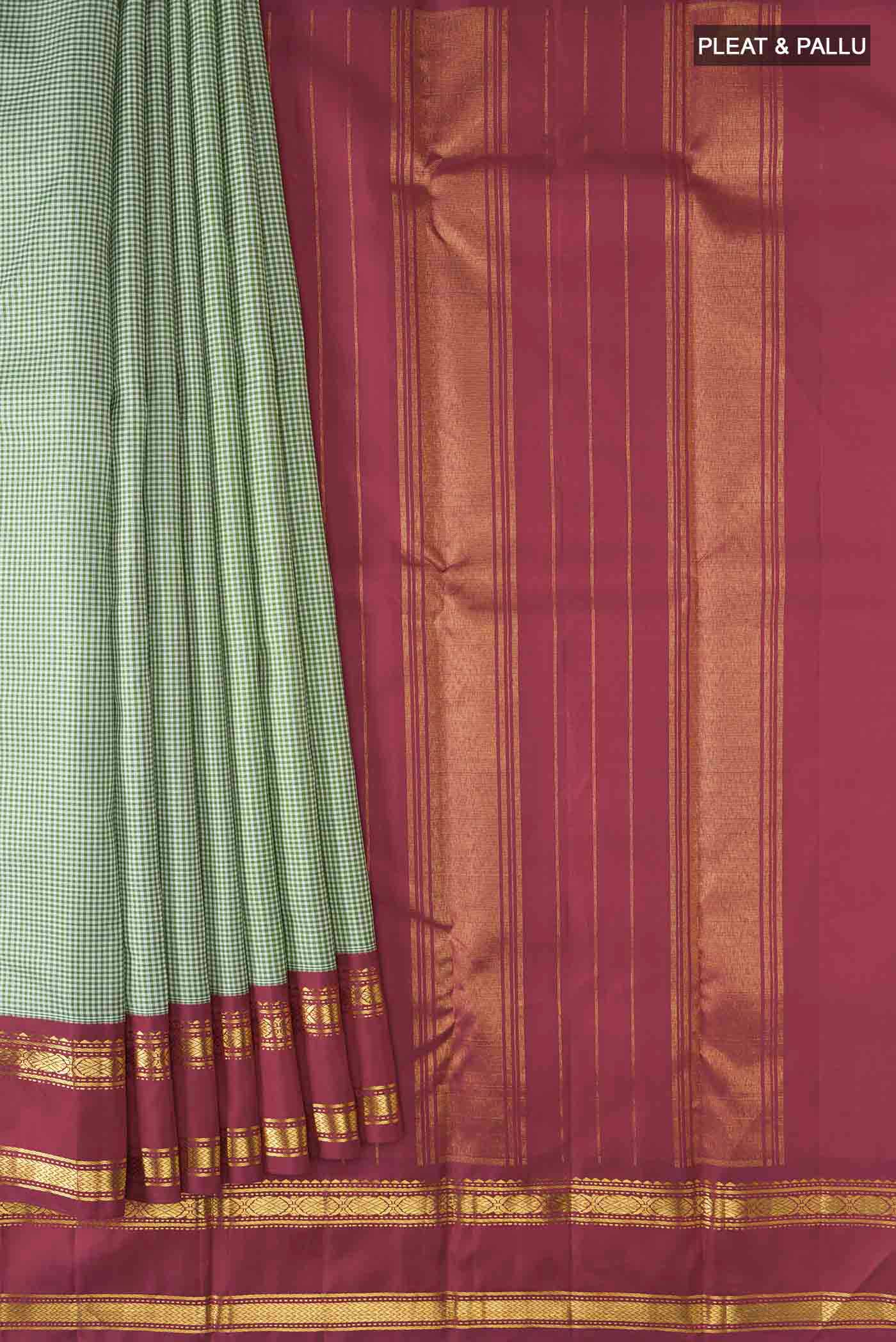 pleats pallu