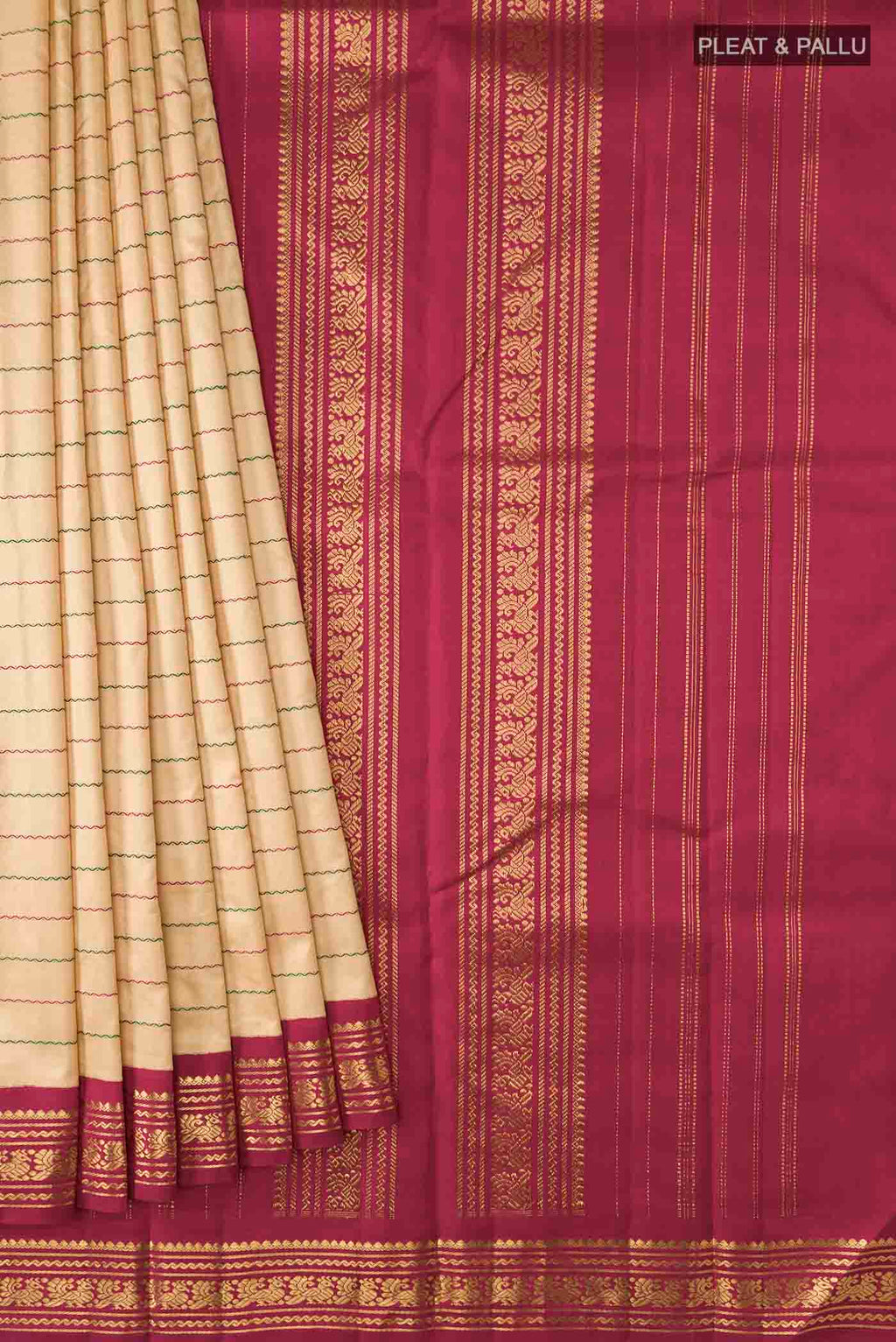 pleats pallu