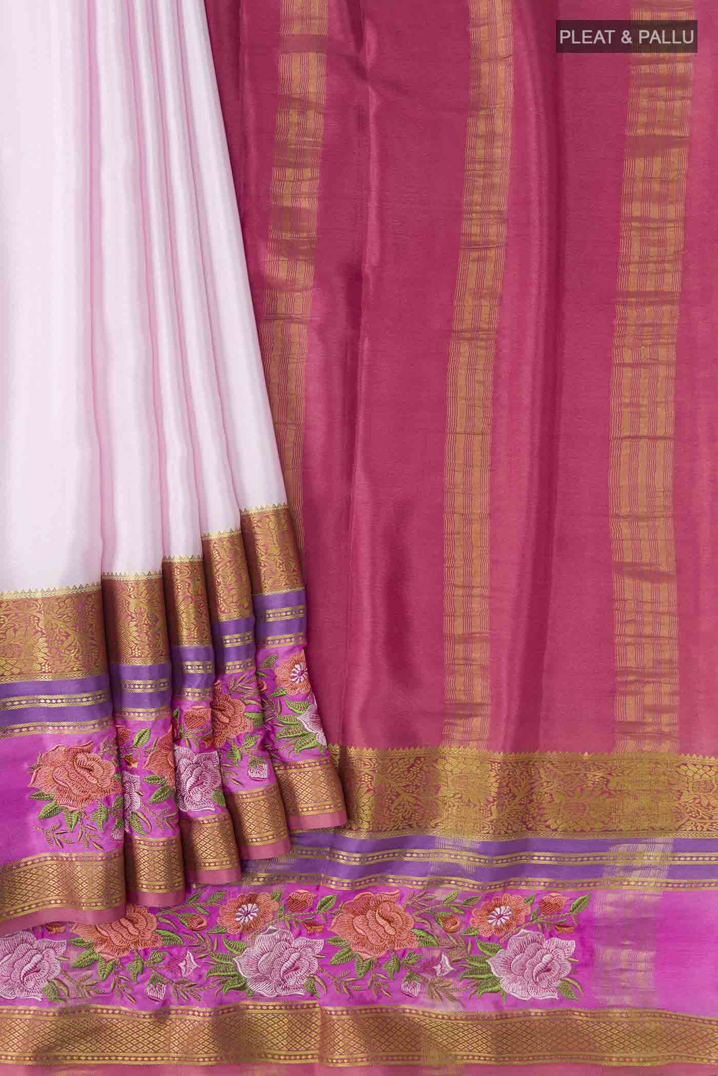 pleats pallu