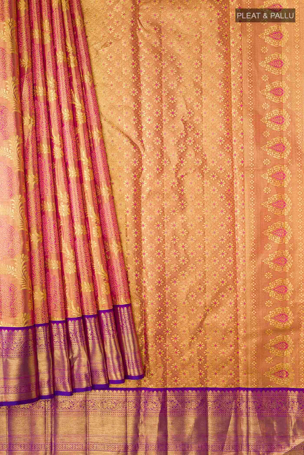 pleats pallu