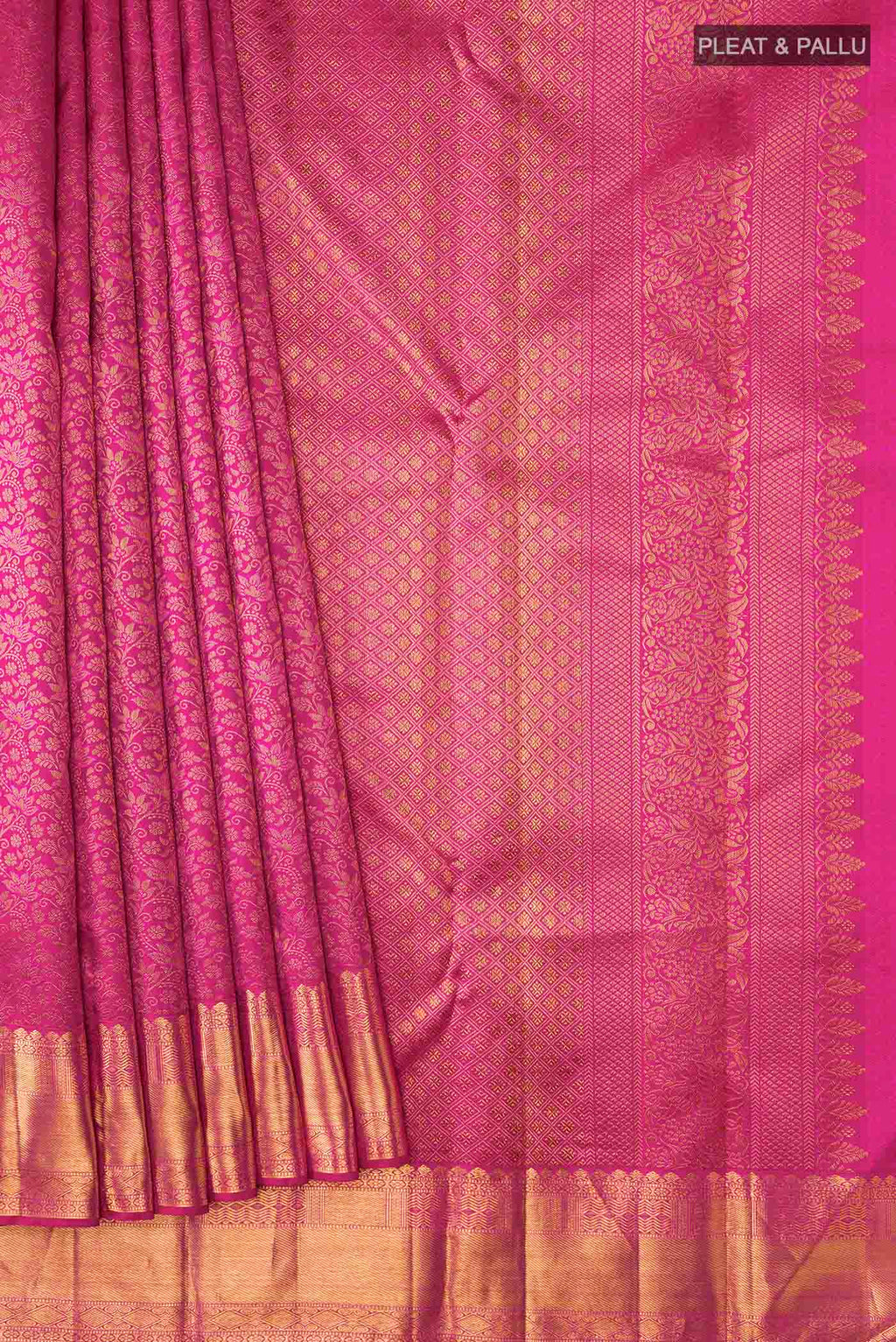 pleats pallu