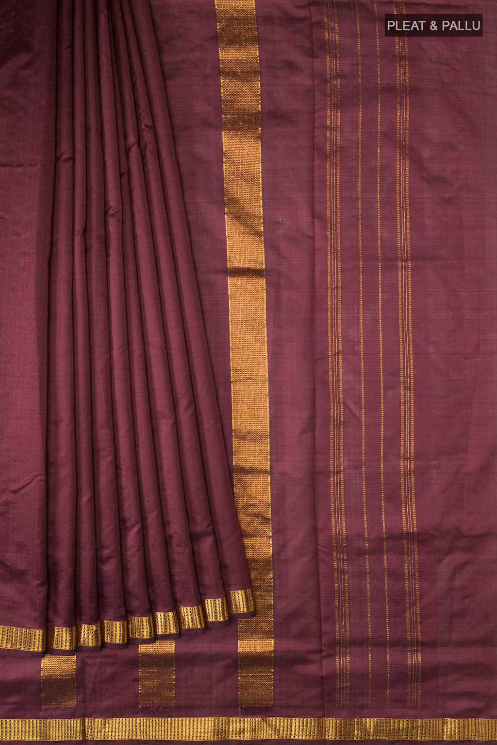 pleats pallu