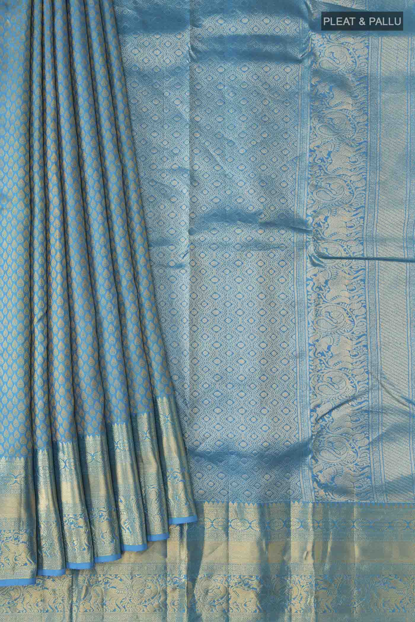 pleats pallu