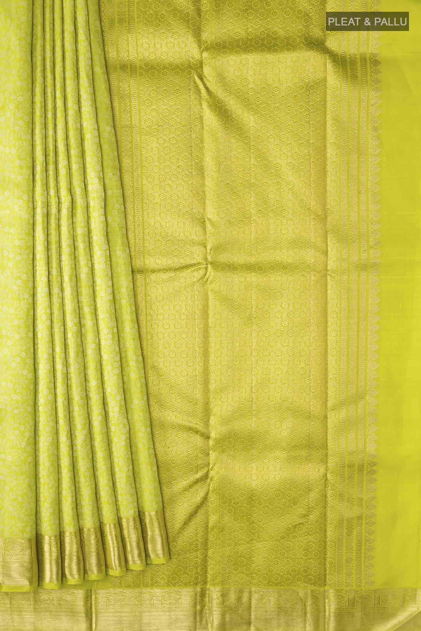 pleats pallu