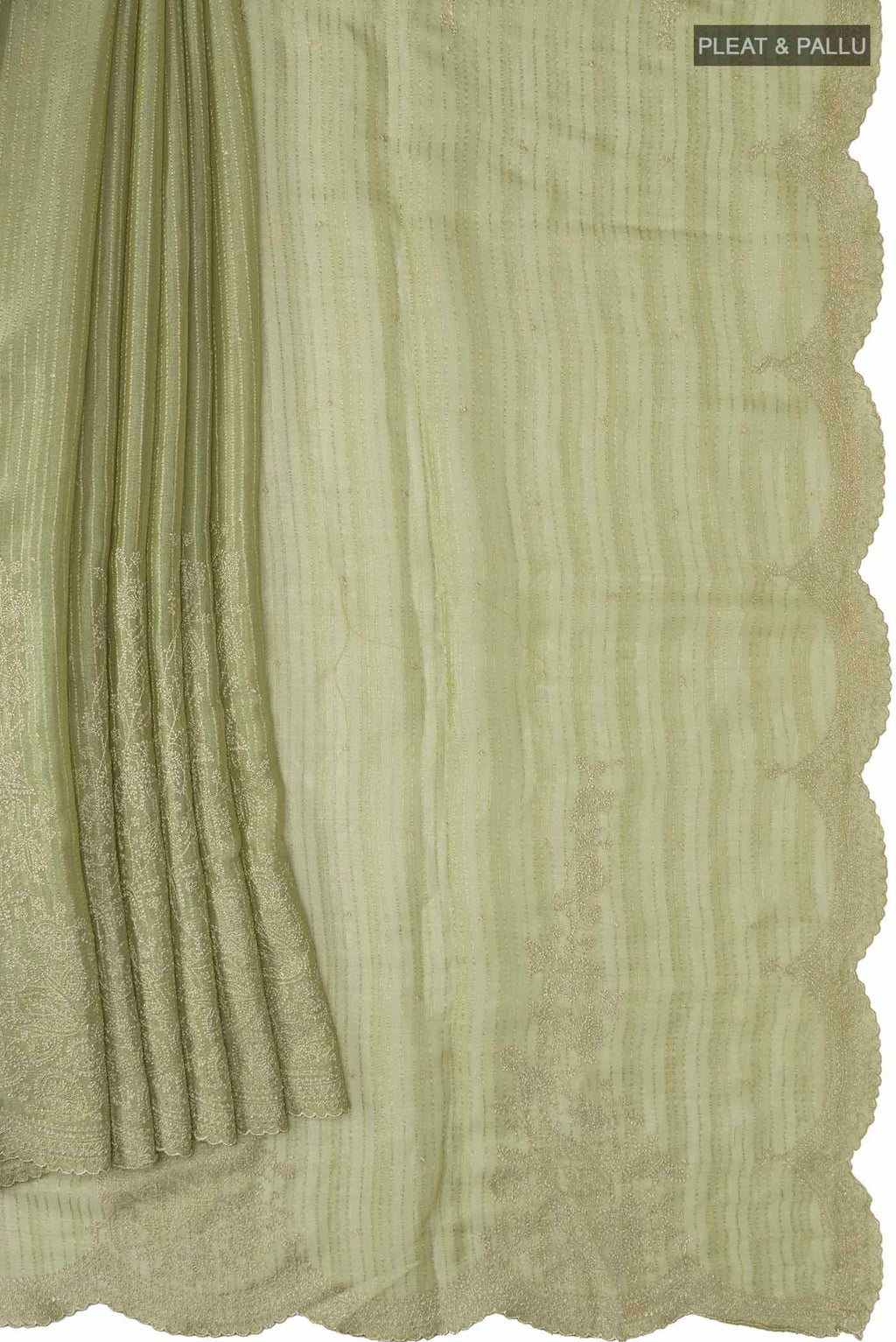 pleats pallu