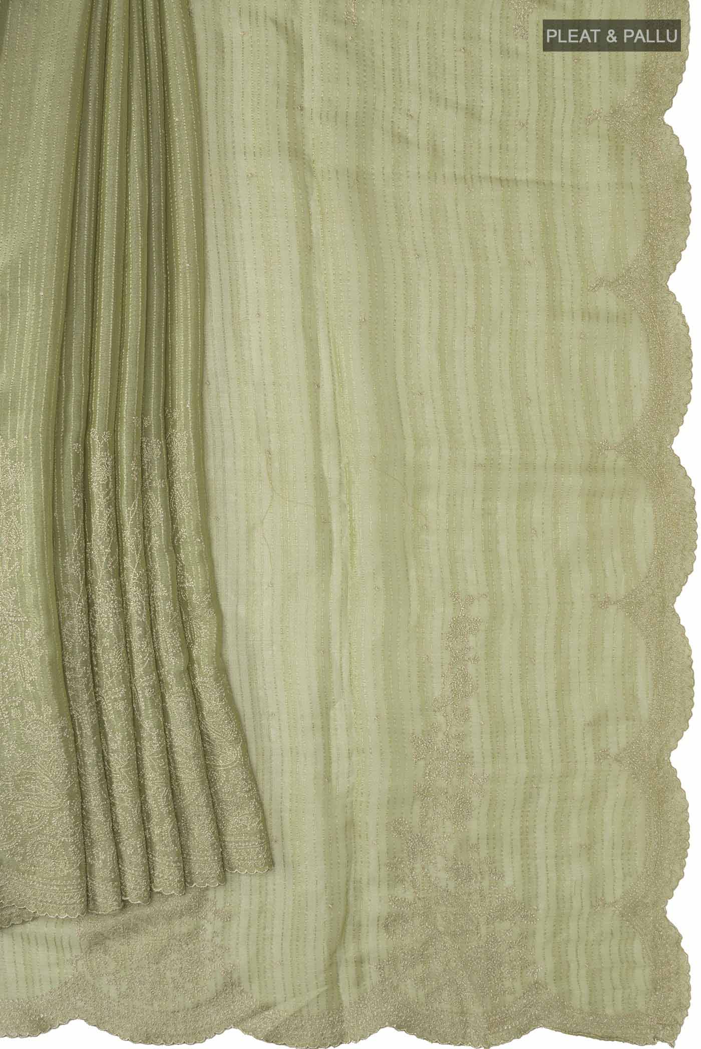 pleats pallu