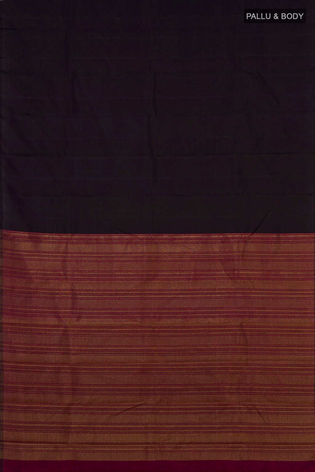 Flat view of Pure Silk Pure Zari Multi Color Kanjivaram Saree with Fancy on the body and Without Border. 