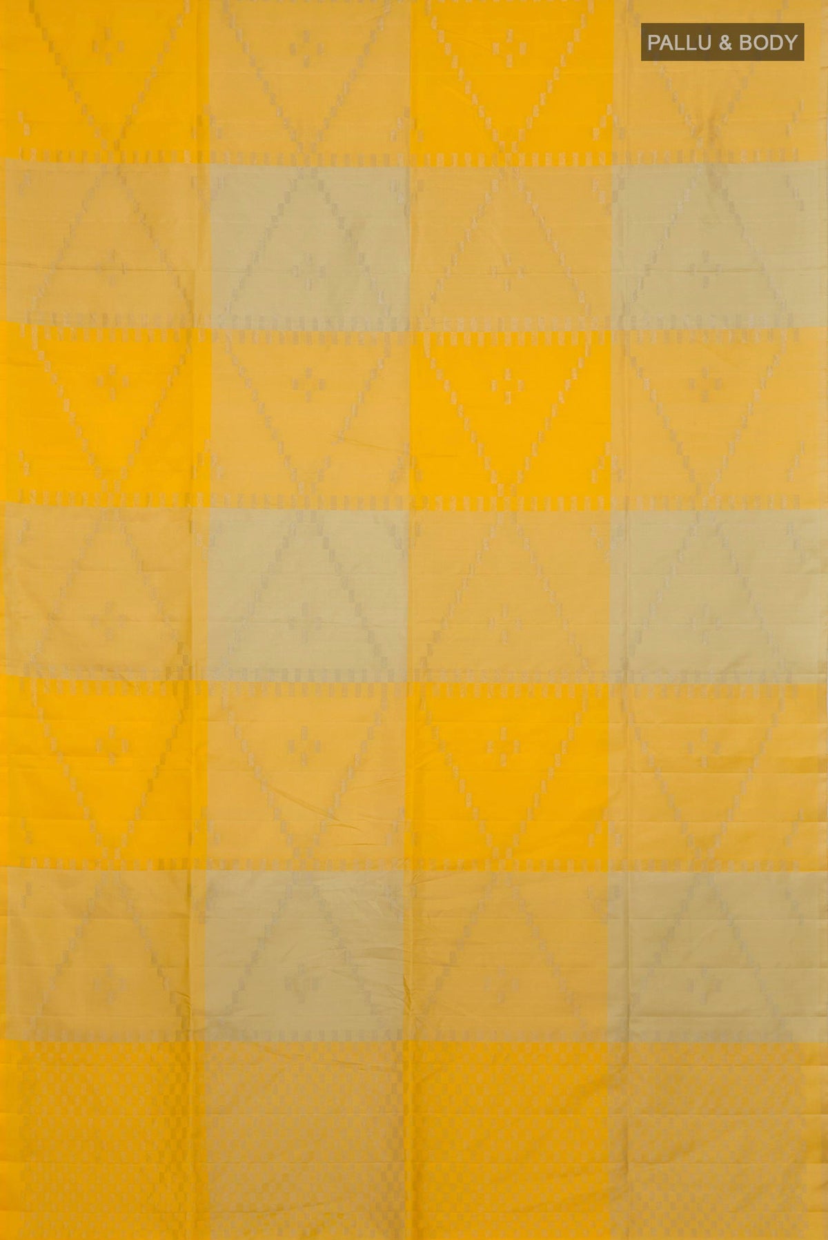Flat view of Pure Silk Multi Color Soft Saree with Fancy on the body and Without Border. 