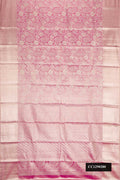 Pink Dual Tone Kanchipuram Tissue Silk Saree with Zari Brocade on the body and Zari Border.  displayed on a mannequin