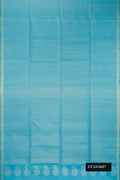 Multi Dual Tone Soft Silk Saree with Half And Half on the body and Zari Border.  displayed on a mannequin